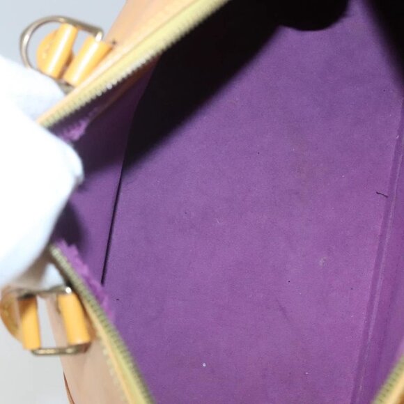 LOUIS VUITTON Epi Alma Hand Bag Yellow M52149 LV Auth 116021 - Picture 14 of 16